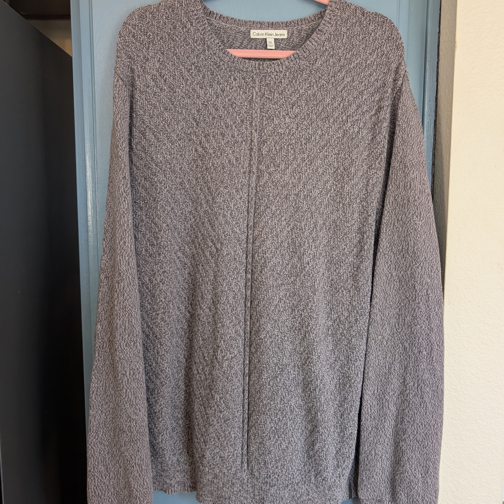 Calvin Klein Charcoal Knit Pullover